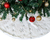 Saia para Árvore De Natal de Veludo Pelo Alto Branco 90cm - comprar online