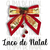 Laço Grande Texturizado de Enfeite de Natal Vermelho e Dourado - comprar online