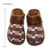 Pantufa Masculina Xadrez Marrom 42/43 - Blumarket | Loja Online Utilidades Domésticas, Pet, Casa e Decoração