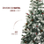 Árvore De Natal Pinheiro Luxo Verde 1,80m Nevada 611 Galhos C/ Enfeites na internet