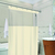 Cortina de Box Bege Visor C/ Gancho