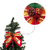Laço Grande Texturizado de Enfeite de Natal Vermelho e Dourado - Blumarket | Loja Online Utilidades Domésticas, Pet, Casa e Decoração