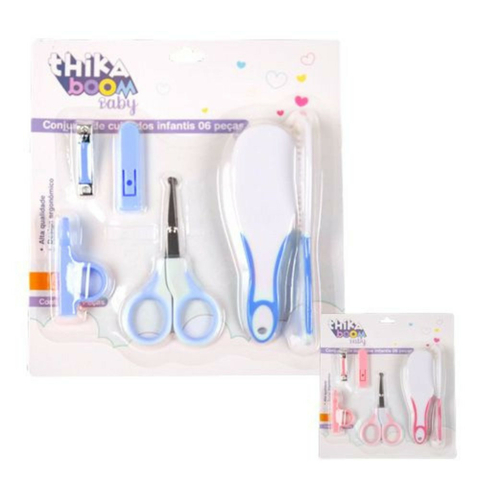 Kit Cuidados e Higiene Para Bebês 06 Peças Sortido