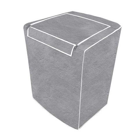 Capa Maquina de Lavar Abertura Superior c/ Zíper Cinza