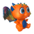 Bebê Dragão Flying Baby Com Asas - Laranja na internet