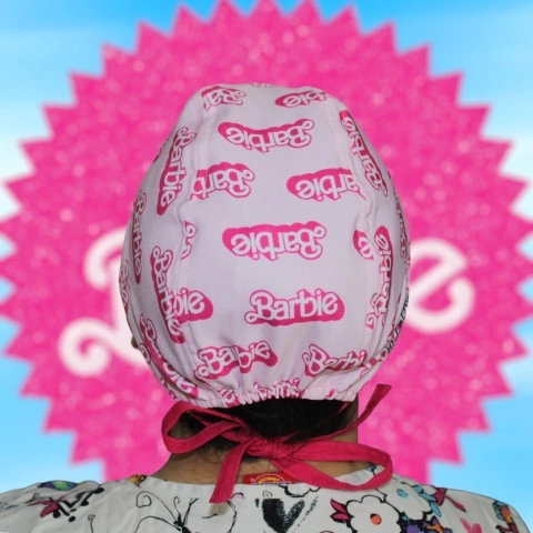Gorro Quirúrgico Barbie Logo Rosa