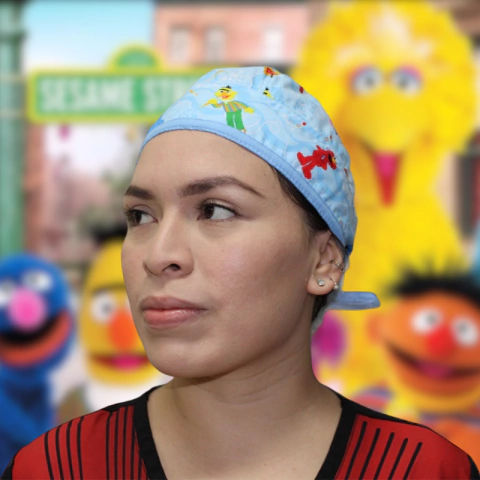Gorro Quirúrgico Plaza sésamo