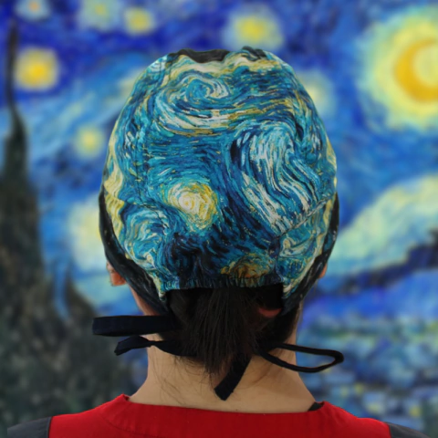 Gorro Quirúrgico La noche estrellada