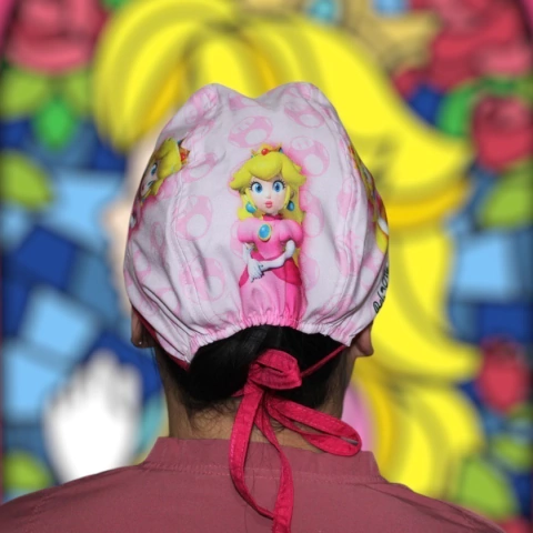 Gorro Quirúrgico Princesa Peach