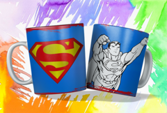 Taza para colorear superhéroes - Xsimismo