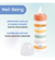 Mamadera Silicona Chicco Wellbeing 250ml 2m+ F.medio Naranja - Juguetería Imagilandia