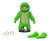 Muñeco Gang Beasts Verde Articulado 12 Cm Gb6000 - comprar online