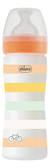 Mamadera Silicona Chicco Wellbeing 250ml 2m+ F.medio Naranja