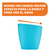 Vaso De Silicona Take Eat Easy Chicco Color Celeste Liso - comprar online