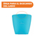 Vaso De Silicona Take Eat Easy Chicco Color Celeste Liso en internet