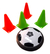 Pelota Air Soccer Ball Con Conos Play Spot - Pl20 Color Blan - comprar online