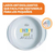 Set De Platos Bebe Chicco 12m+ Gris Neutro Enjoy Your Meal - tienda online