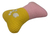 Juguete Para Perros Hueso De Tela Con Chifle 14cm Color Amar