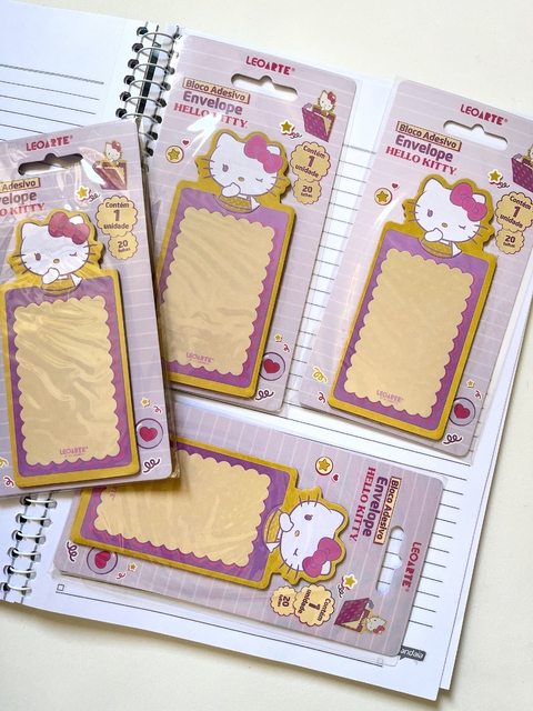 Bloco de notas adesivadas Hello Kitty