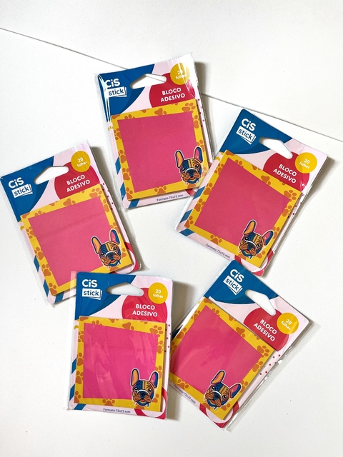 Bloco adesivo 75x75mm Pet dog/cachorro - comprar online
