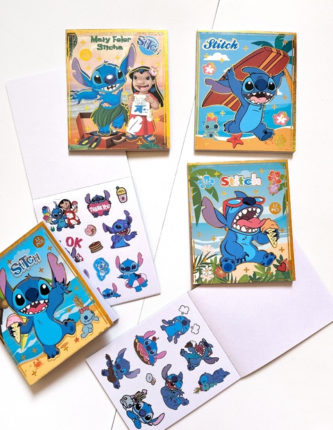 Caderninho de adesivos Stitch - comprar online