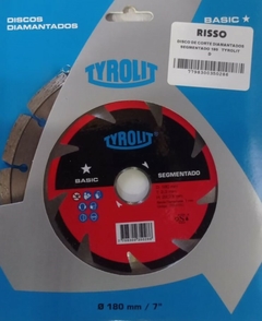 DISCO DE CORTE DIAMANTADO SEGMENTADO - TYROLIN
