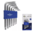 Kit Chaves Hexalobular T10 A T40 C/ 7 Peças Brasfort