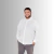 Camisa Manga Longa Plus Size Linho Branco