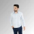 Camisa Social Comfort Fil a Fil Azul Claro