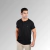 Camiseta Henley Egípcio Gola Padre Preto na internet