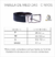 Cinto Casual Lona Elástico Detalhes Couro Preto - J@n.Paty® - Moda Masculina e Feminina