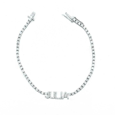 Pulseira Personalizada Riviera Nome Prata 925