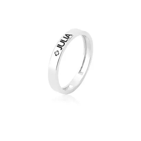 Anel Personalizado Nome Prata 925