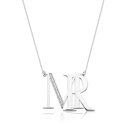 Gargantilha Personalizada Monograma Prata 925