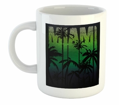 Taza Miami Palmeras Hojas Naturaleza