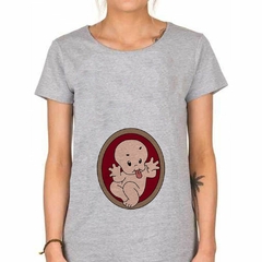 Remera Bebe Sacando La Lengua En La Panza - comprar online