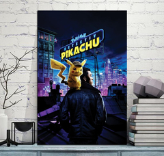 Cuadro Detective Pikachu Pika Pokemon Kawaii Cute