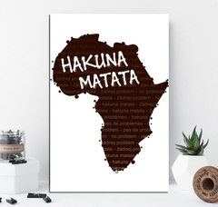 Cuadro Hakuna Matata Africa Rey Leon