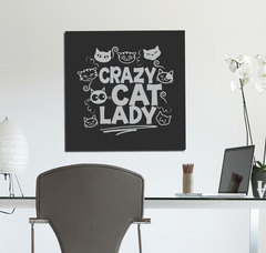 Cuadro Loca De Los Gatos Crazy Cat Lady