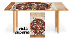 Vinilo Para Mesa Pizza Comida Food Queso Porcion #13