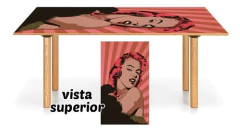 Vinilo Para Mesa Marilyn Monroe Pop Art Pink