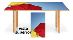Vinilo Para Mesa Paraguas Lluvia #8
