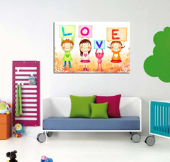 Cuadro Love Amor Oso Niños Nenes Infantil