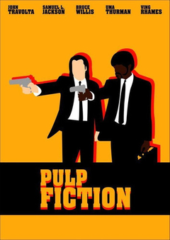 Cuadro Pulp Fiction Tarantino Minimalista Diseño