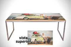 Vinilo Para Mesa Autos Retro Hot Rod #13