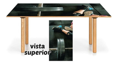 Vinilo Para Mesa Gym Stretch Salud Vitalidad Flexiones #3