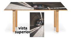 Vinilo Para Mesa Estacion De Subte #18