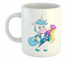 Taza Unicornio Hombre Con Un Ramo