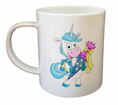 Taza Unicornio Hombre Con Un Ramo - comprar online