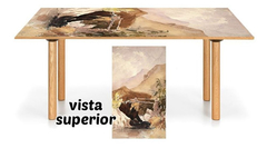 Vinilo Para Mesa Pintura Arte Dibujos Contemporaneo #2